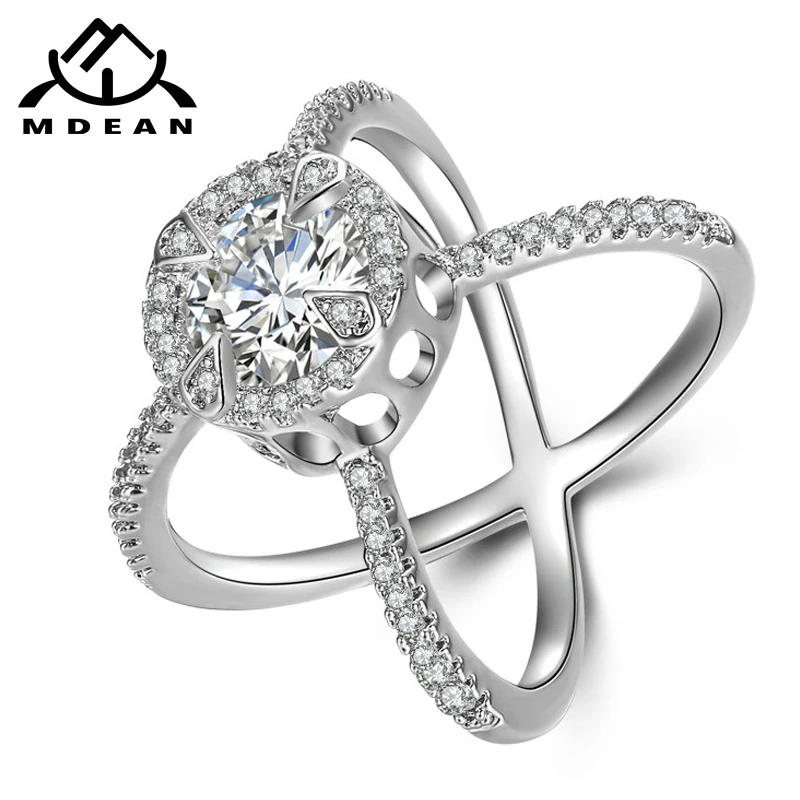 MDEAN White Gold Color Wedding Rings for Women Engagement AAA Zircon Jewelry Femme Bijoux Bague Accessories Size 6 7 8MSR404
MDEAN White Gold Color Wedding Rings for Women Engagement AAA Zircon Jewelry Femme Bijoux Bague Accessories Size 6 7 8MSR404