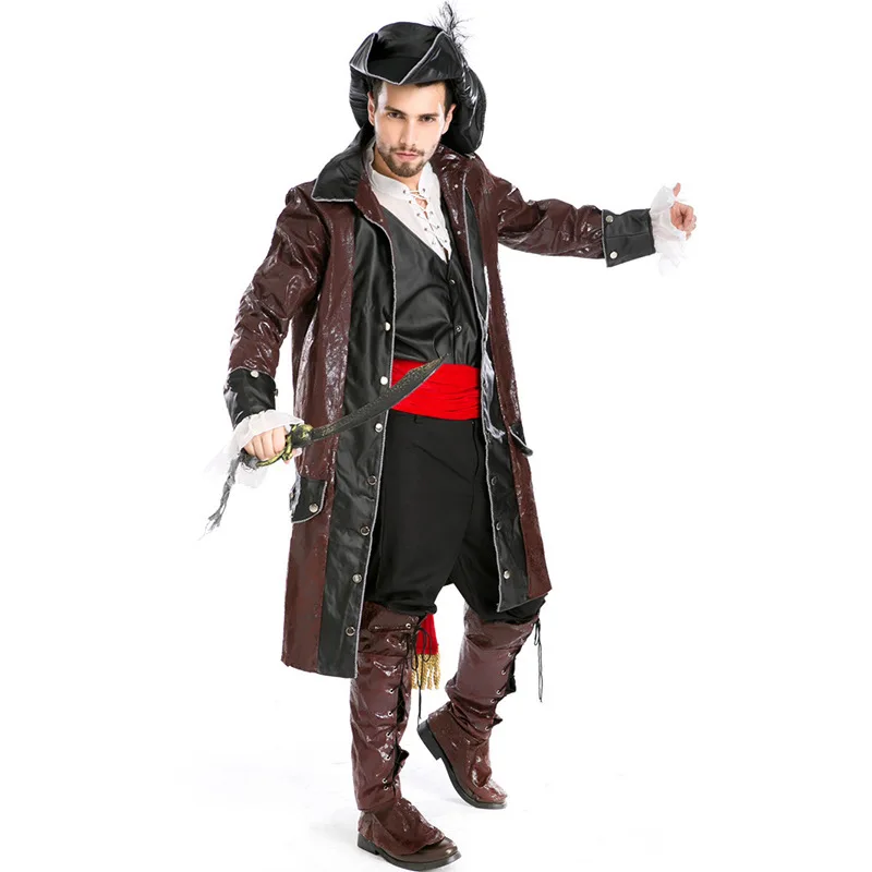 Halloween Men's Uniforms Leather Pirate Costumes Movie Caribbean Pirate Costumes Game uniforms Stage Jack Costumes L18727123
Halloween Men's Uniforms Leather Pirate Costumes Movie Caribbean Pirate Costumes Game uniforms Stage Jack Costumes L18727123