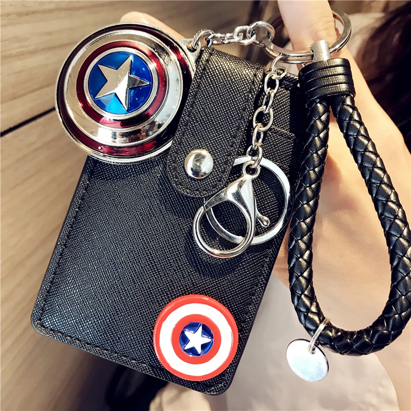 Cartoon Starwars Marvel's The Avengers Captain America Spiderman Superman Keychain Figure ID Card Holder Card Bag Bank Card Set 
Cartoon Starwars Marvel's The Avengers Captain America Spiderman Superman Keychain Figure ID Card Holder Card Bag Bank Card Set