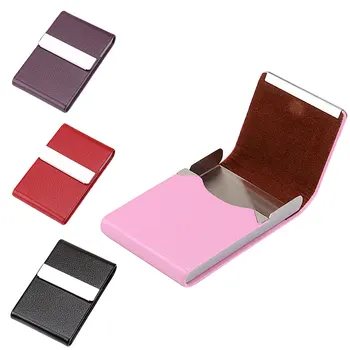 Single Open lychee Pattern Stainless Steel PU Leather Visiting Cards Credit Card Holder High Quality Business Card Holders
Single Open lychee Pattern Stainless Steel PU Leather Visiting Cards Credit Card Holder High Quality Business Card Holders