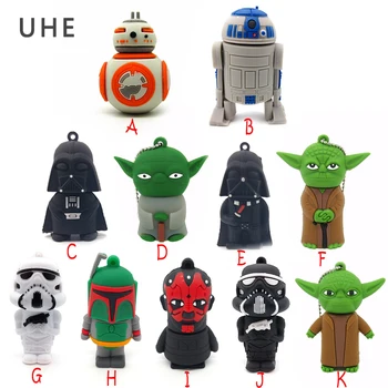 USB flash drive Star wars darth vader pen drive 4GB 8GB 16GB 32GB 64GB cartoon R2D2 Robot/BB-8 memory stick creative pendrive
USB flash drive Star wars darth vader pen drive 4GB 8GB 16GB 32GB 64GB cartoon R2D2 Robot/BB-8 memory stick creative pendrive
