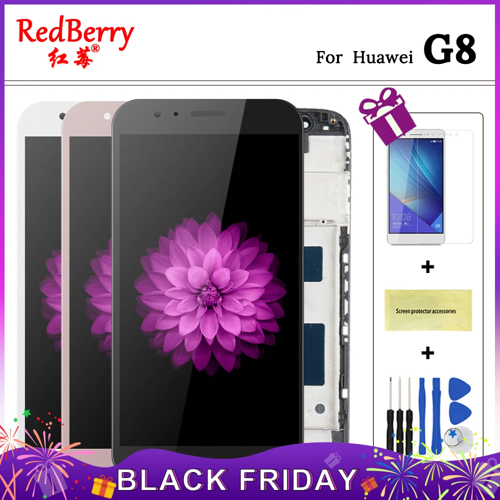 For Huawei G8 LCD Display Touch Screen Digitizer Assembly with Frame Screen Replacement GX8 RIO-L02 RIO-L01 Free shipping
For Huawei G8 LCD Display Touch Screen Digitizer Assembly with Frame Screen Replacement GX8 RIO-L02 RIO-L01 Free shipping