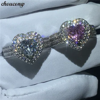 choucong Heart shape Ring White Gold Filled AAAAA cz Engagement Wedding Band Rings For Women Bridal Finger Jewelry 2 colors
choucong Heart shape Ring White Gold Filled AAAAA cz Engagement Wedding Band Rings For Women Bridal Finger Jewelry 2 colors