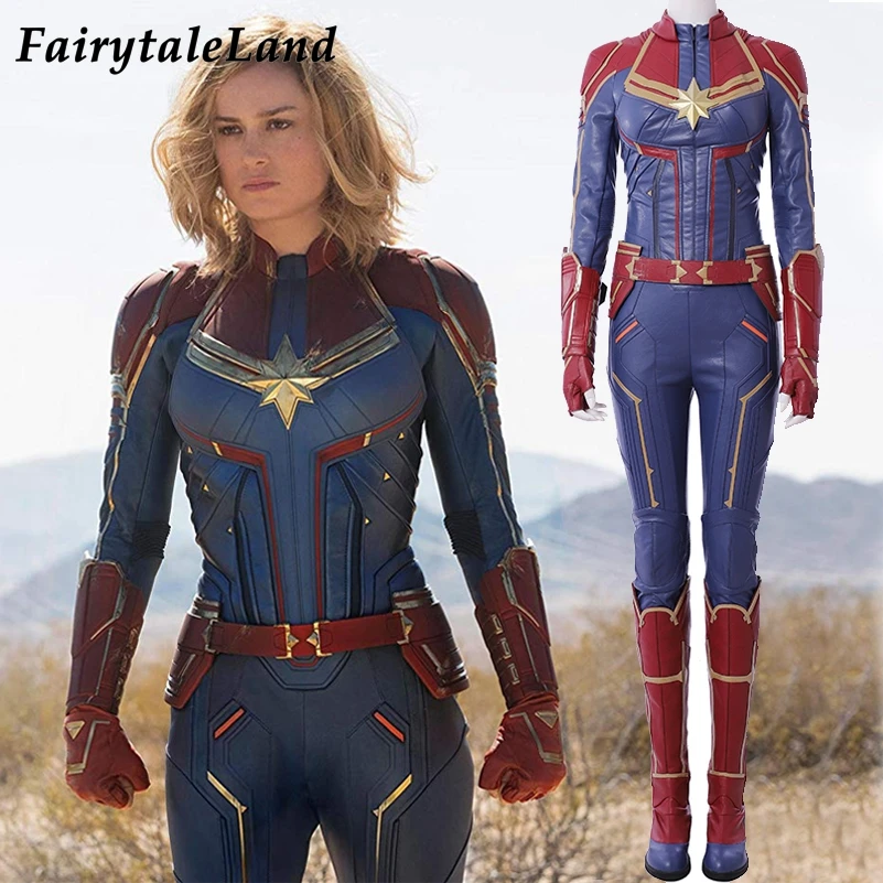 Captain Marvel Cosplay Costume Carol Danvers 2019 Superhero Halloween Costumes Ms. Marvel Jumpsuit Cosplay Carol Danvers Costume
Captain Marvel Cosplay Costume Carol Danvers 2019 Superhero Halloween Costumes Ms. Marvel Jumpsuit Cosplay Carol Danvers Costume