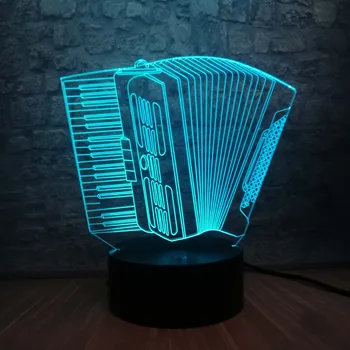 2018 Night Light Music Instrument Accordion 3D USB LED Lamp Romantic Multicolor Mood Atmosphere Table Decoration Kids Toys Gift
2018 Night Light Music Instrument Accordion 3D USB LED Lamp Romantic Multicolor Mood Atmosphere Table Decoration Kids Toys Gift