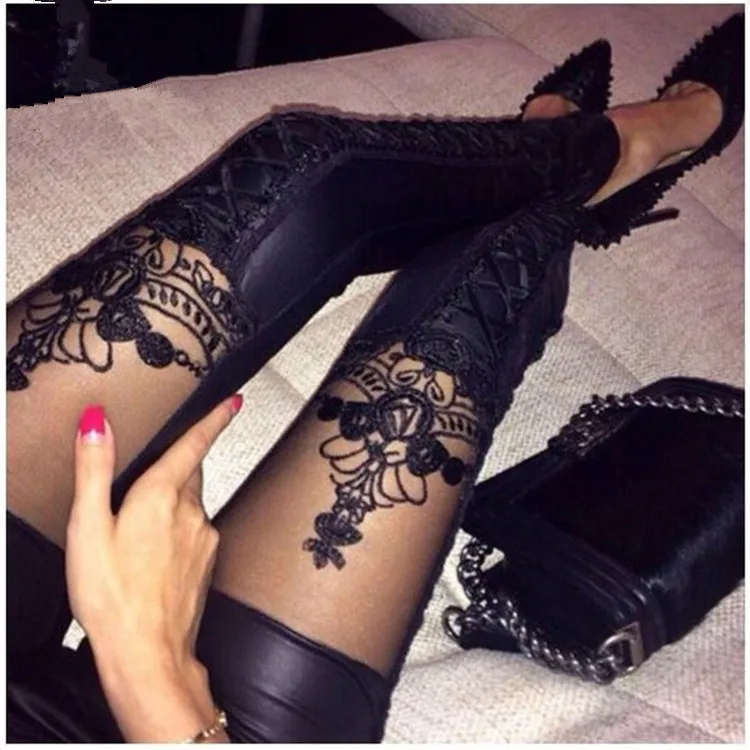 Чулки с имитацией сапог  купить со скидкой в секс шопе  Женское белье, одежда  Чулки