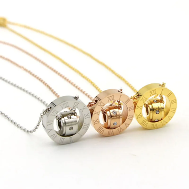 Women Jewelry Austrian Crystal Love Necklace Luxury Brand Roman Numerical Two Circle Pendant Clavicle K0035
Women Jewelry Austrian Crystal Love Necklace Luxury Brand Roman Numerical Two Circle Pendant Clavicle K0035