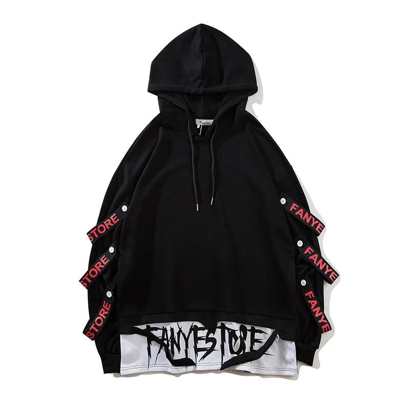 2019 SS Skateboard Men Fake 2 Pieces Hoodies Sweatshirts Hip Hop Side Ribbons Design Men's Oversized Pullover Hoody
2019 SS Skateboard Men Fake 2 Pieces Hoodies Sweatshirts Hip Hop Side Ribbons Design Men's Oversized Pullover Hoody