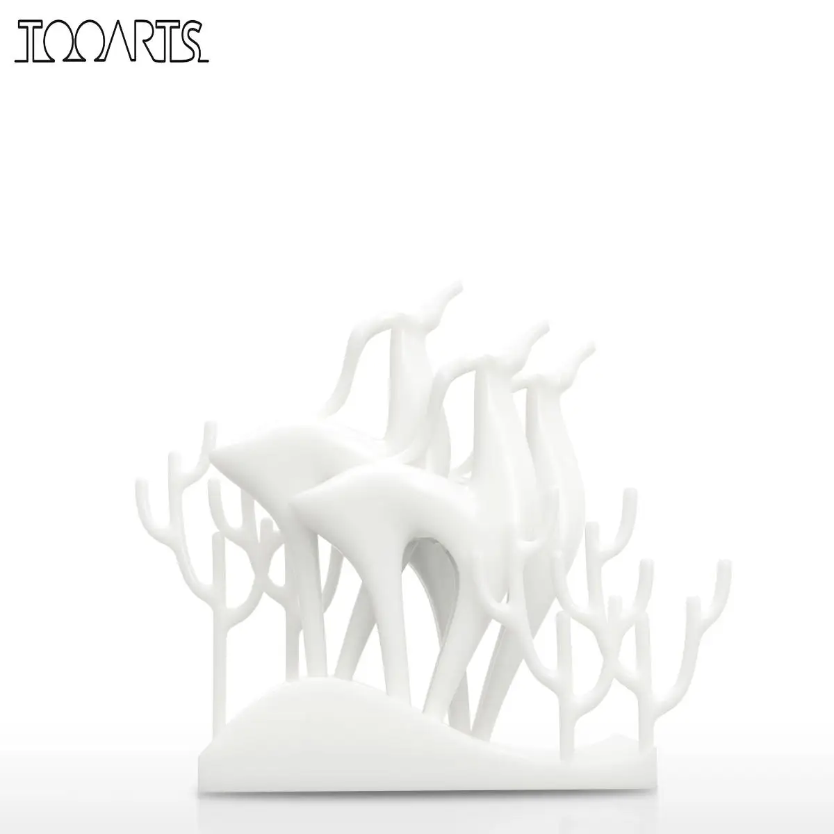 TOOARTS White Elk Group Statue 3D Printed Sculpture Creative Animal Elk Statue Collectible Table Decor Sculpture for Home
TOOARTS White Elk Group Statue 3D Printed Sculpture Creative Animal Elk Statue Collectible Table Decor Sculpture for Home