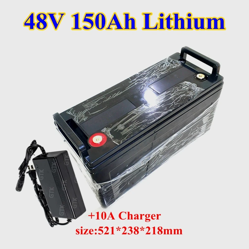 GTK rechargeable 48V 150Ah Lithium li ion battery pack bms 100A for elactric boat solar system Marine RV EV+10A Charger
GTK rechargeable 48V 150Ah Lithium li ion battery pack bms 100A for elactric boat solar system Marine RV EV+10A Charger
