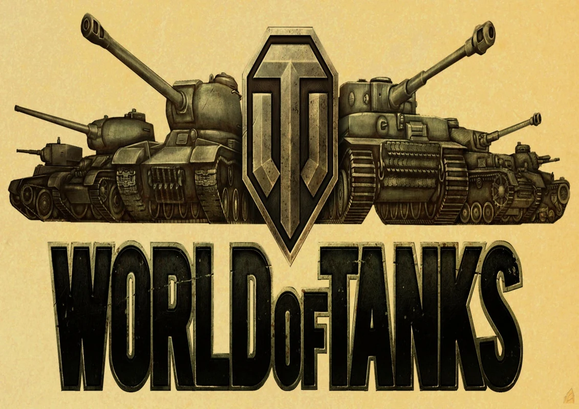 Винтажный бумажный постер World of Tanks настенная живопись украшение для дома 42x30 см