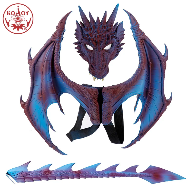Cosplay costume Disfraz De Dinosaurio Halloween Carnival Party Kids Cosplay Decoration Set Wing mask Tail Child Dragon Costume
Cosplay costume Disfraz De Dinosaurio Halloween Carnival Party Kids Cosplay Decoration Set Wing mask Tail Child Dragon Costume