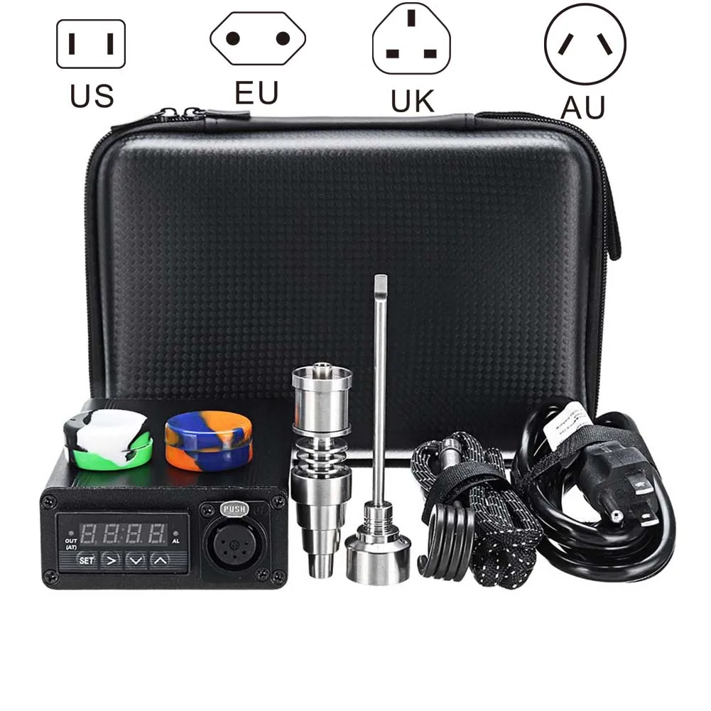 Electric Titanium Alloy E-Nail Box Kit Temperature Control Heater Aromatherapy Oil 16/20mm UK/EU/AU/US Plug TB Sale
Electric Titanium Alloy E-Nail Box Kit Temperature Control Heater Aromatherapy Oil 16/20mm UK/EU/AU/US Plug TB Sale