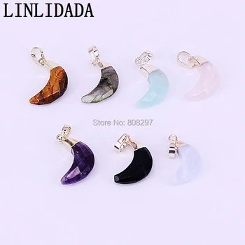 Mix Color 8Pcs New Fashion assorted natural stone moon pendants charms for jewelry making
Mix Color 8Pcs New Fashion assorted natural stone moon pendants charms for jewelry making