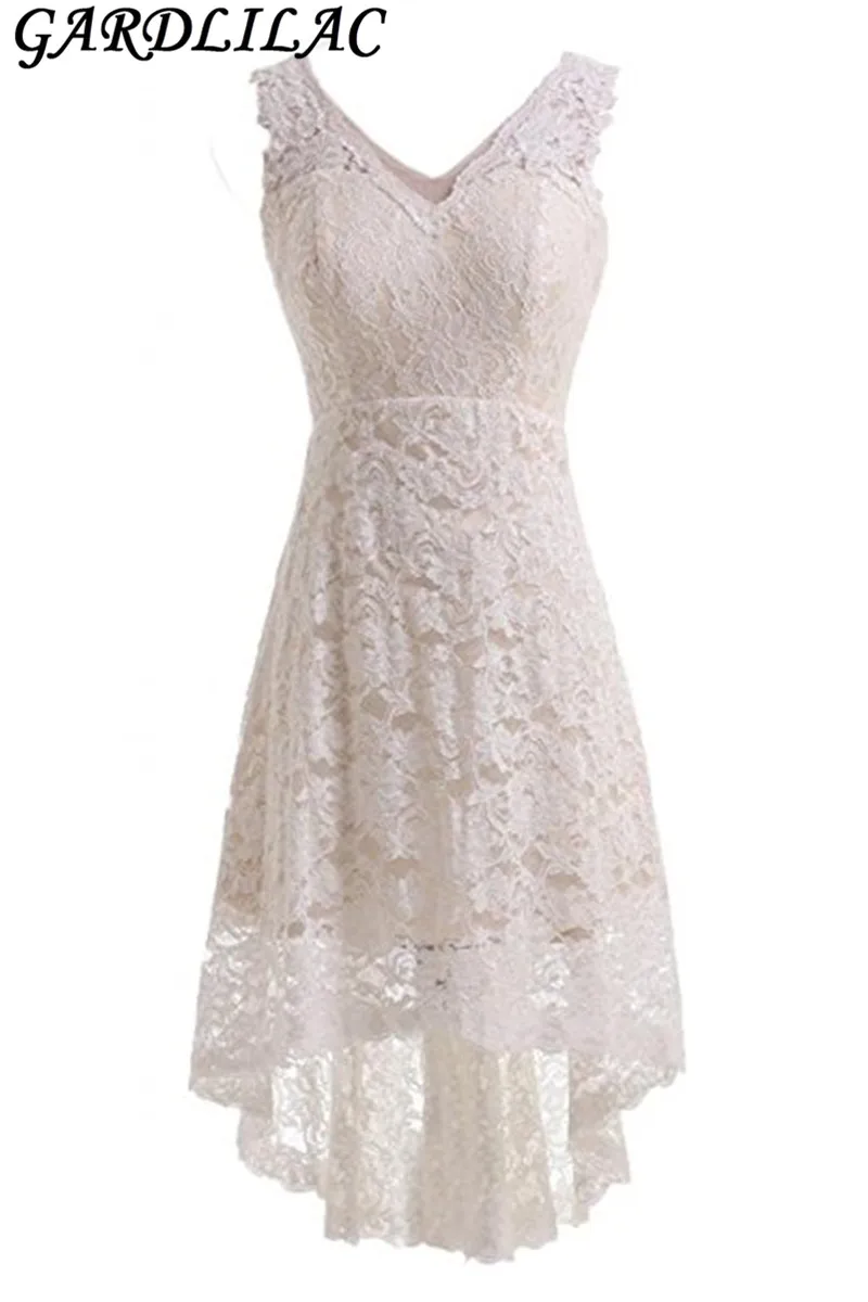 Gardlilac Lace V-neck Short Hi-low Wedding Dress Ivory cheap Wedding Dress vestido de noiva
Gardlilac Lace V-neck Short Hi-low Wedding Dress Ivory cheap Wedding Dress vestido de noiva