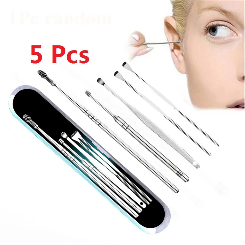 Beauty Tools New Style 5Pcs Earpick Ear Wax Curette Remover Ear Cleaner Spoon Clean Tool High Quality S1
Beauty Tools New Style 5Pcs Earpick Ear Wax Curette Remover Ear Cleaner Spoon Clean Tool High Quality S1