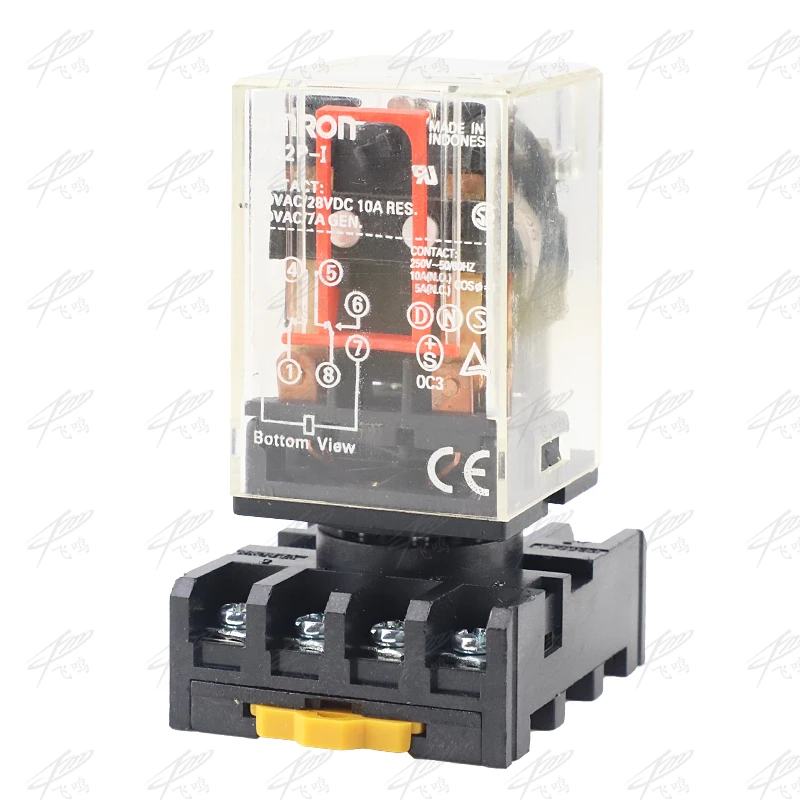 MK2P Φ ONE Новое штепсельное реле 8PIN 2P подходит для 220 в 110 В переменного тока 12 24
