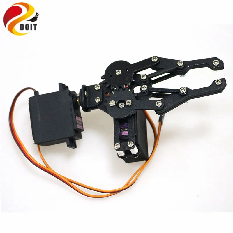 Black 2 DOF Manipulator Mechanical Arm Gripper Clamp kit for Robot MG996R DIY RC Toy Parts
Black 2 DOF Manipulator Mechanical Arm Gripper Clamp kit for Robot MG996R DIY RC Toy Parts