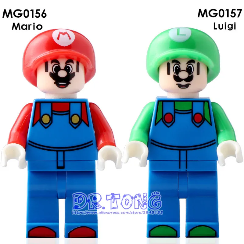 DR.TONG Singe Sales LEGOING Super Mario Bros Luigi Peach toad Goomba Action Figures Building Blocks For Children MG0156 MG0157
DR.TONG Singe Sales LEGOING Super Mario Bros Luigi Peach toad Goomba Action Figures Building Blocks For Children MG0156 MG0157