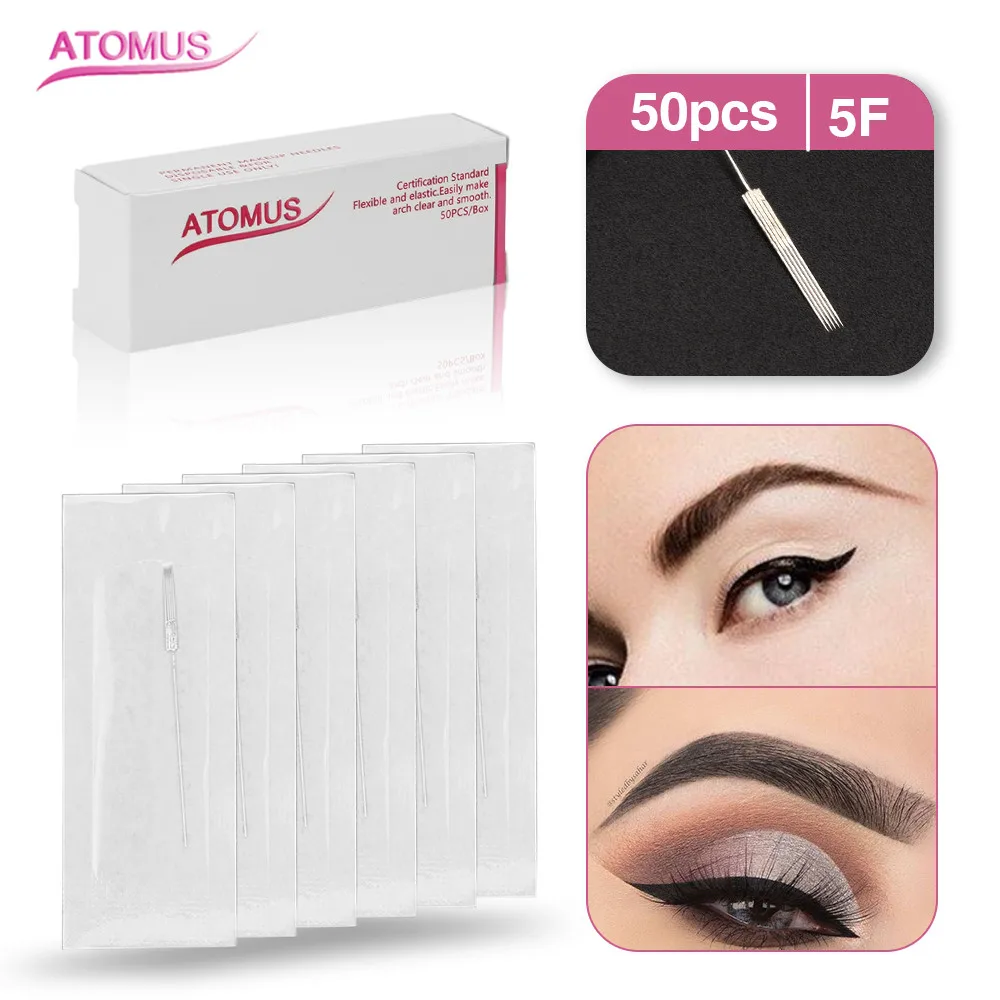 50Pcs 1R 3R 5R Tattoo Needle 5F Permanent Makeup NeedlesMicroblading For Tattoo Eyebrow Pen Machine
50Pcs 1R 3R 5R Tattoo Needle 5F Permanent Makeup NeedlesMicroblading For Tattoo Eyebrow Pen Machine