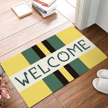 Green Yellow Color Block Stripe Welcome Door Mats Kitchen Floor Bath Entrance Rug Mat Absorbent Indoor Bathroom Decor 
Green Yellow Color Block Stripe Welcome Door Mats Kitchen Floor Bath Entrance Rug Mat Absorbent Indoor Bathroom Decor