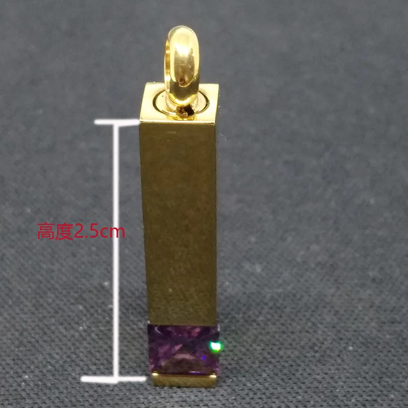 Rectangular pet ashes box titanium steel pendant purple zircon souvenir bottle PET ashes Stainless Steel Necklace Jewelry
Rectangular pet ashes box titanium steel pendant purple zircon souvenir bottle PET ashes Stainless Steel Necklace Jewelry