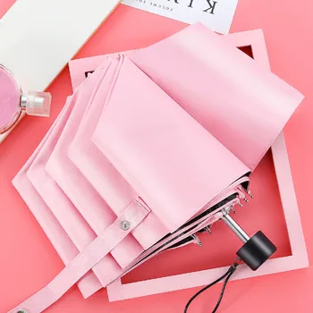 Uv Protection Sun Shade Cute Fresh Vinyl Pink Umbrella Men And Women Students Five Folding Clear For Girl Regenschirm 50ys143
Uv Protection Sun Shade Cute Fresh Vinyl Pink Umbrella Men And Women Students Five Folding Clear For Girl Regenschirm 50ys143