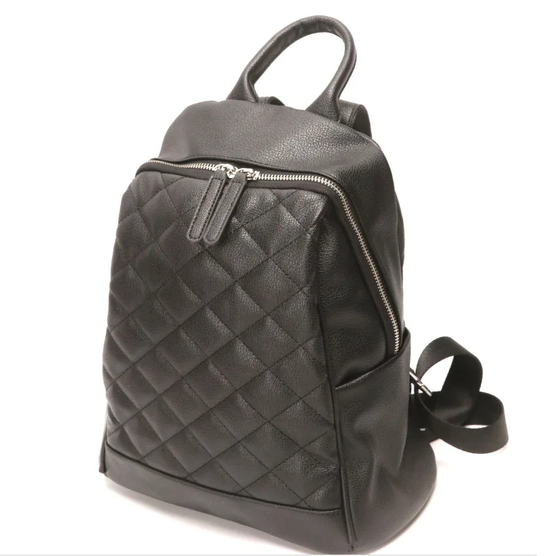 KYYSLO Large-capacity leisure simple rhombic shoulder bag women backpack Korean version of wild Genuine Leather casual backpack 
KYYSLO Large-capacity leisure simple rhombic shoulder bag women backpack Korean version of wild Genuine Leather casual backpack