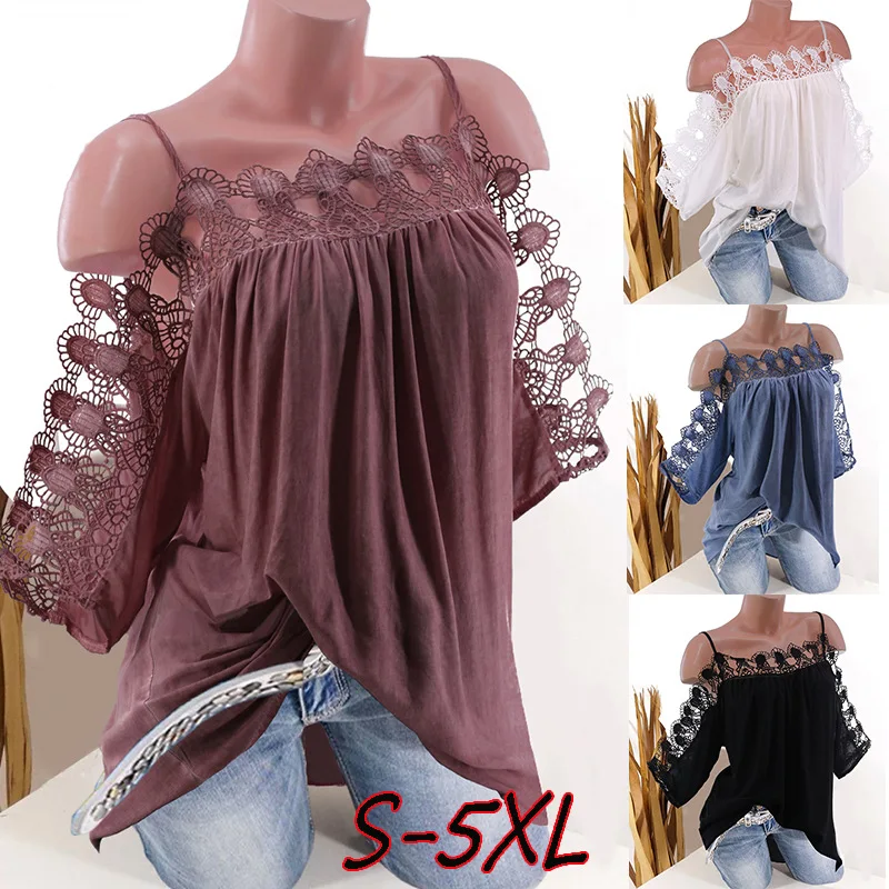 blouses woman 2019 korean fashion clothing with lace Sexy elegantes open shoulders blusas white blous tallas grandes mujer 5xl
blouses woman 2019 korean fashion clothing with lace Sexy elegantes open shoulders blusas white blous tallas grandes mujer 5xl