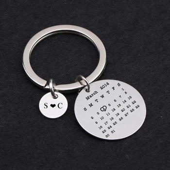 Personalized Hand Stamped Calendar Keychain Wedding Date Special Day Keyring Gift for Bride,Groom Anniversary Birthstone Gifts
Personalized Hand Stamped Calendar Keychain Wedding Date Special Day Keyring Gift for Bride,Groom Anniversary Birthstone Gifts