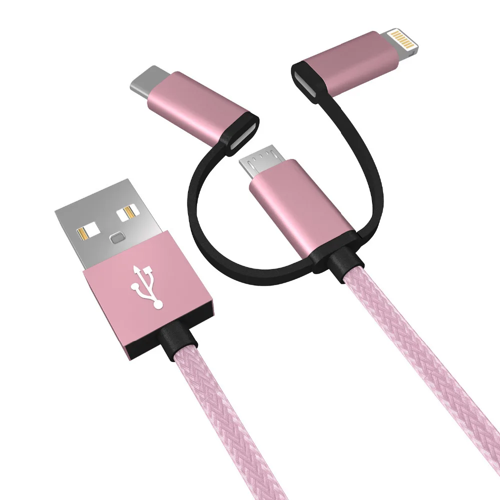 Charger Cable Micro USB Type C Lighting Cable 2A Fast Charging Charge USBC/Type-C Wire For iPhone Samsung Cable Android 3 in 1
Charger Cable Micro USB Type C Lighting Cable 2A Fast Charging Charge USBC/Type-C Wire For iPhone Samsung Cable Android 3 in 1