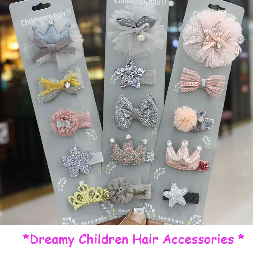 2019 New Cute Baby Bows Children Girl 5PCS Dreamy Barrettes Set Princess Handmade Hair Accessories
2019 New Cute Baby Bows Children Girl 5PCS Dreamy Barrettes Set Princess Handmade Hair Accessories