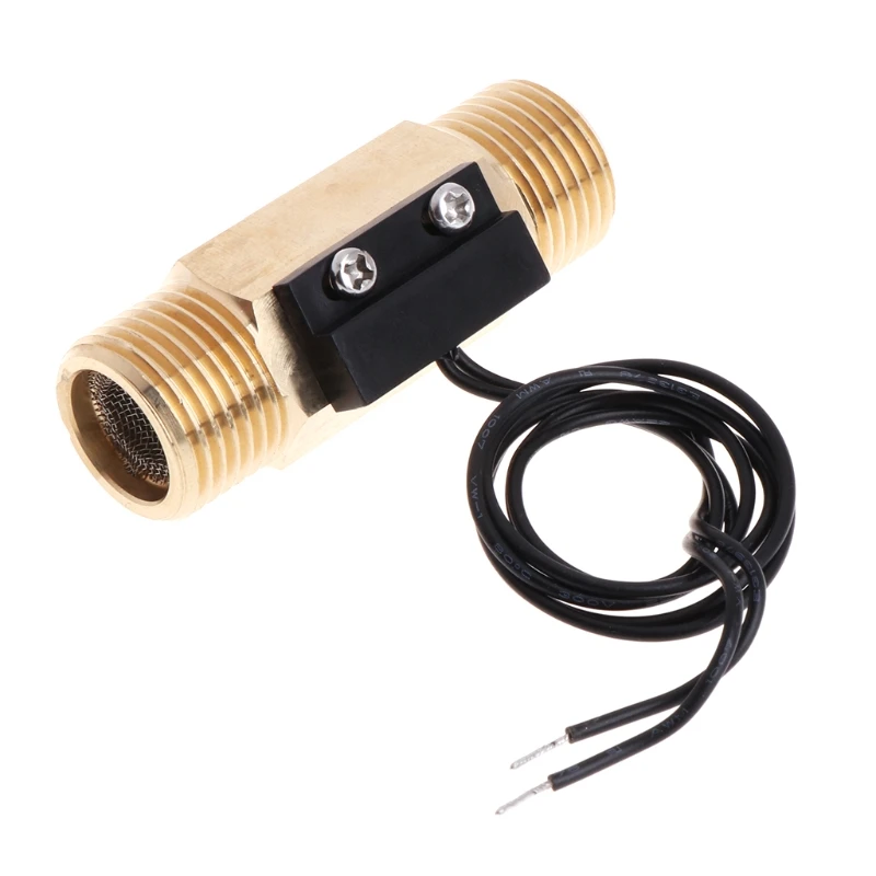 Flow Sensor G1/2" DN15 Copper Hall Effect Liquid Water Flow Sensor Switch Flowmeter Meter
Flow Sensor G1/2" DN15 Copper Hall Effect Liquid Water Flow Sensor Switch Flowmeter Meter