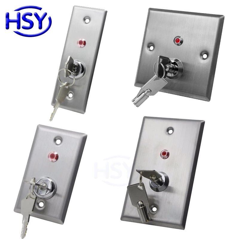HSY Access Controller System Stainless Steel Key Switch with LED Emergency Push Exit Button Door Release Open Gate Lock
HSY Access Controller System Stainless Steel Key Switch with LED Emergency Push Exit Button Door Release Open Gate Lock