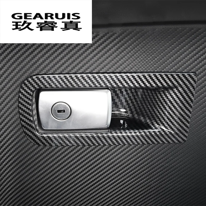 Car Styling Carbon fiber Copilot Glove box handle decoration covers Stickers trim For BMW X3 G01 2018 interior Auto accessories
Car Styling Carbon fiber Copilot Glove box handle decoration covers Stickers trim For BMW X3 G01 2018 interior Auto accessories