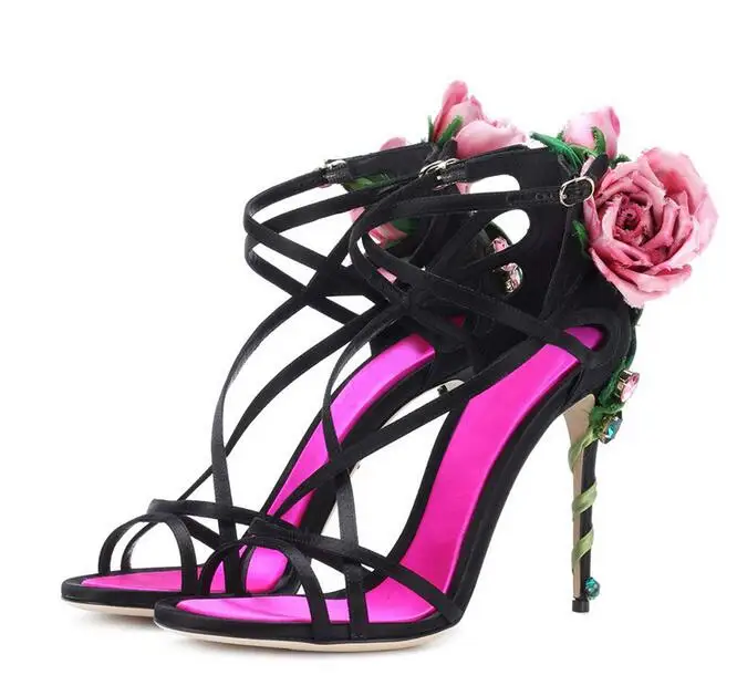 Celebrity Shoes 2019 Summer New Fashion Party Green Leave Flower Rose Decor High Heel Straps Sandals With Gemstone
Celebrity Shoes 2019 Summer New Fashion Party Green Leave Flower Rose Decor High Heel Straps Sandals With Gemstone