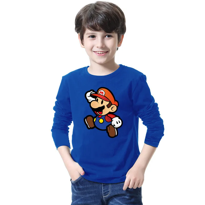 Mario Brothers Mario cute Printed Boys Girls T-Shirt T Shirt For Kids 2018 New Long Sleeve O Neck Cotton Casual Top Tee
Mario Brothers Mario cute Printed Boys Girls T-Shirt T Shirt For Kids 2018 New Long Sleeve O Neck Cotton Casual Top Tee