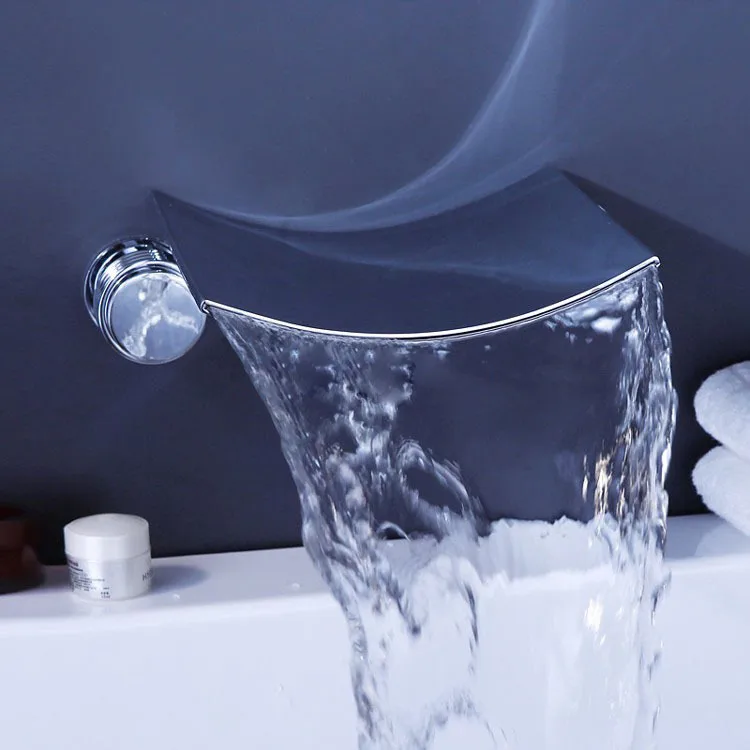 Wall Mount luxury Bathroom Faucet Waterfall Lavatory Sink Faucet Single Handle with Extra Wide Fallingwater Spout
Wall Mount luxury Bathroom Faucet Waterfall Lavatory Sink Faucet Single Handle with Extra Wide Fallingwater Spout