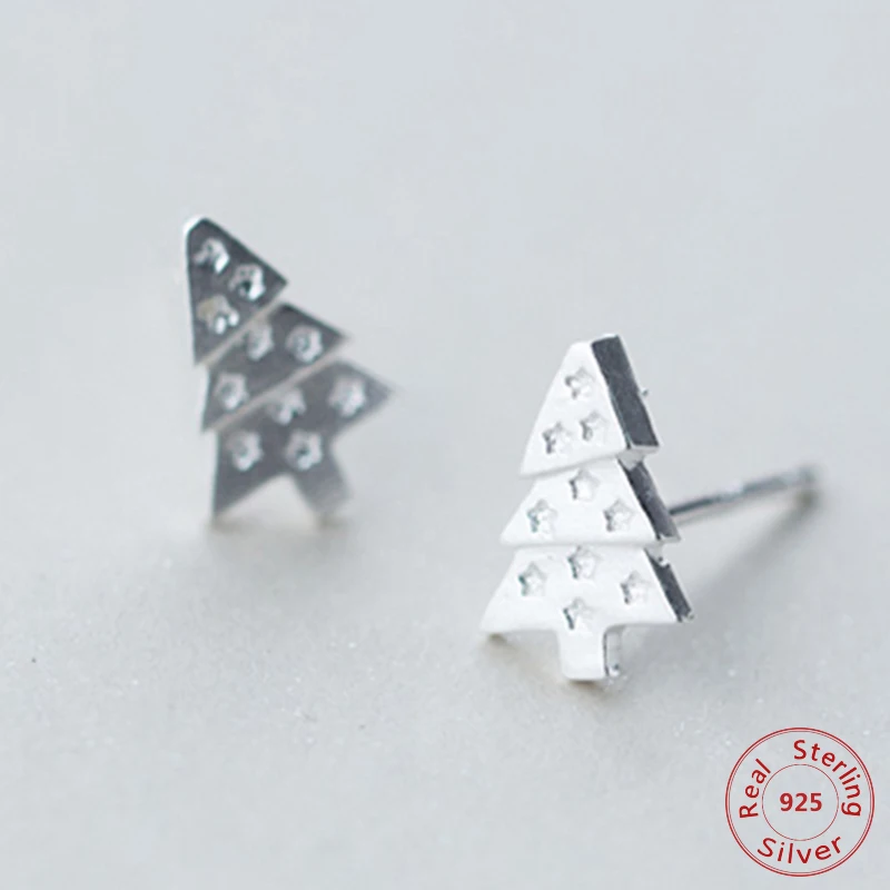 100% Authentic 925 Sterling Silver Christmas Trees Stud Earring For Women Girl Matte Design Top Quality Boucle D'oreille Gift
100% Authentic 925 Sterling Silver Christmas Trees Stud Earring For Women Girl Matte Design Top Quality Boucle D'oreille Gift