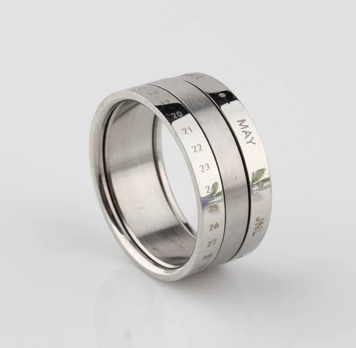 free shipping Double Layers Month Rotatable Titanium Steel The Ring O Men Fashion Jewelry Wedding Rings for Women 
free shipping Double Layers Month Rotatable Titanium Steel The Ring O Men Fashion Jewelry Wedding Rings for Women
