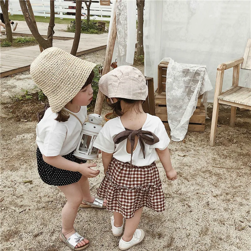 Korean Linen Cotton Short Sleeve T-shirt for Baby Girsl Summer Kids Girl's Butterfly Sleeve Bottom Tshirt Clothes Children's
Korean Linen Cotton Short Sleeve T-shirt for Baby Girsl Summer Kids Girl's Butterfly Sleeve Bottom Tshirt Clothes Children's