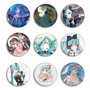 Hot Anime Hatsune Miku Brooches Badge Fashion Round Metal Kagamine Rin Kagamine Len Megurine Luka Meiko Kaito Brooch Pin Jewelry
Hot Anime Hatsune Miku Brooches Badge Fashion Round Metal Kagamine Rin Kagamine Len Megurine Luka Meiko Kaito Brooch Pin Jewelry