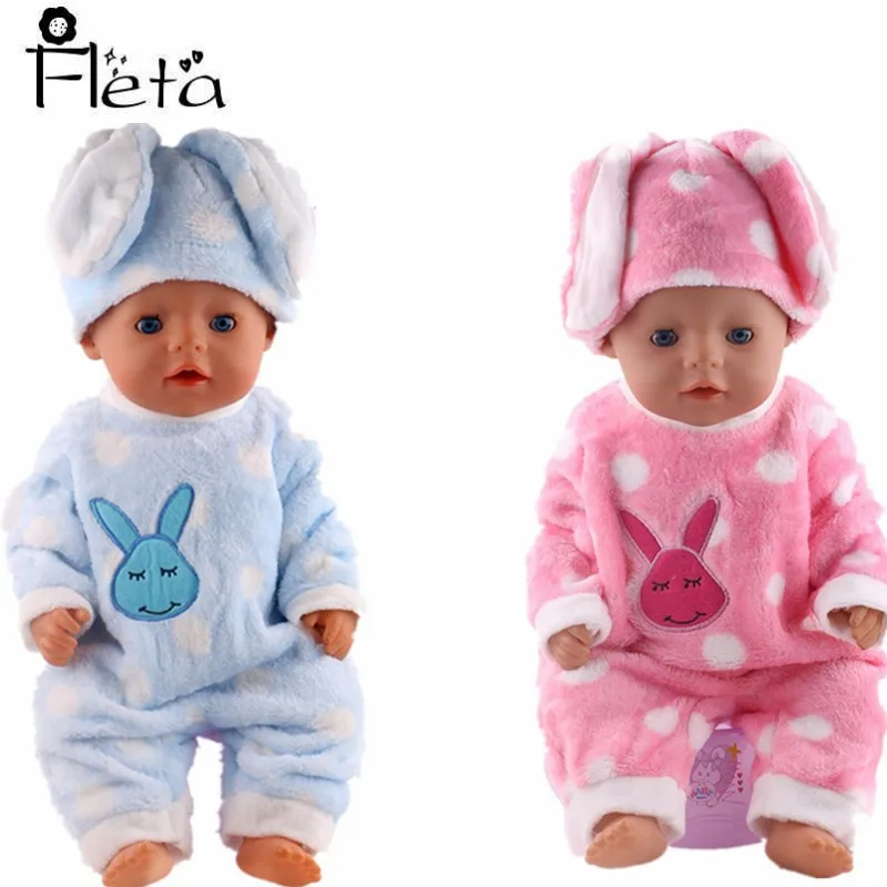 Casual Doll Cute Bunny Pajamas Suitable For 18-Inch American And 43 Cm Doll Clothes Accessories Generation Children's Christmas
Casual Doll Cute Bunny Pajamas Suitable For 18-Inch American And 43 Cm Doll Clothes Accessories Generation Children's Christmas