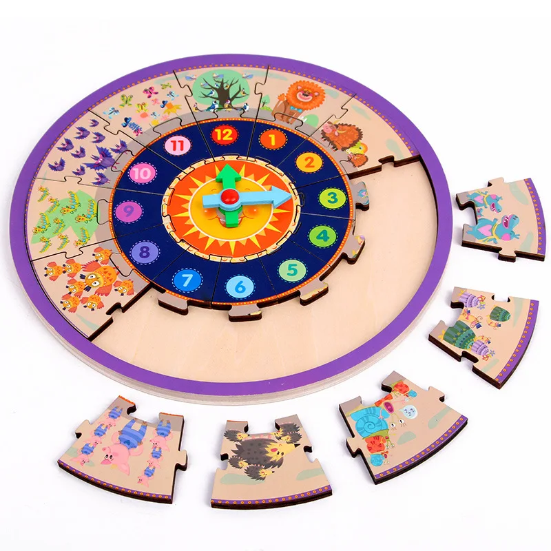 Early education puzzle wooden toys multi-functional creative digital clock puzzle shape matching board
Early education puzzle wooden toys multi-functional creative digital clock puzzle shape matching board