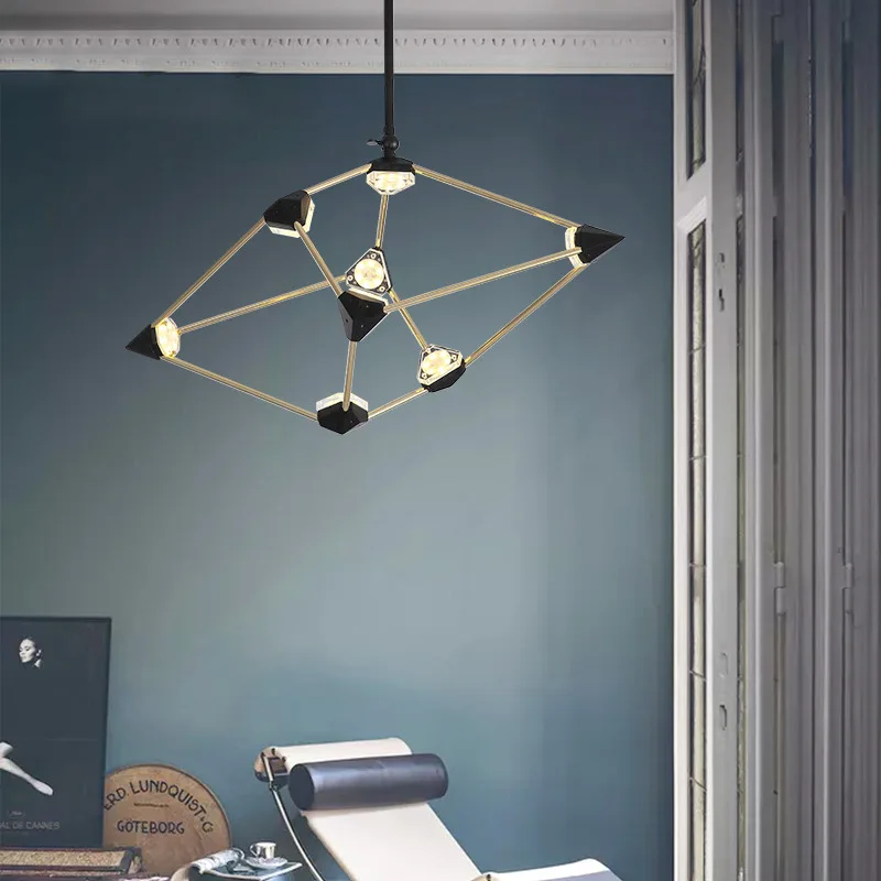 Modern Three-dimensional Diamond LED Chandeliers Living Room Dining Pendant Lamp Bedroom Art Hanging Light Fixture Free Shippin
Modern Three-dimensional Diamond LED Chandeliers Living Room Dining Pendant Lamp Bedroom Art Hanging Light Fixture Free Shippin