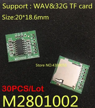 (30PCS) M2801002 lossless WAV decoder board MP3 decoder board mp3 decoding module
(30PCS) M2801002 lossless WAV decoder board MP3 decoder board mp3 decoding module