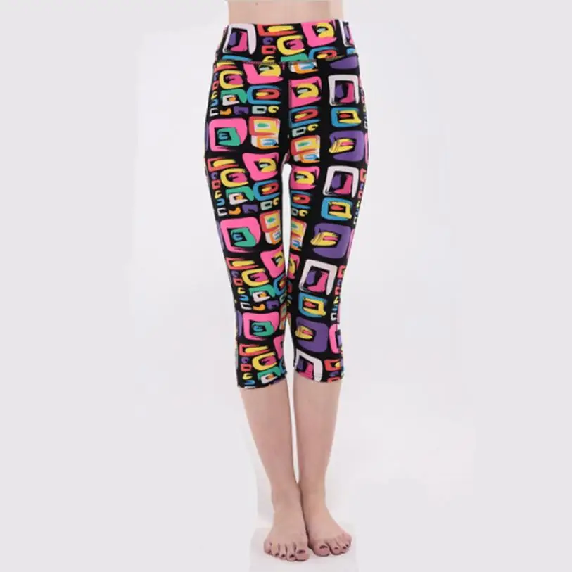 New Elasticity Print Exercise Yoga Fitness Gym Leggings Breathable Breeches Knee-length Sports Shorts Trousers JUNN16
New Elasticity Print Exercise Yoga Fitness Gym Leggings Breathable Breeches Knee-length Sports Shorts Trousers JUNN16