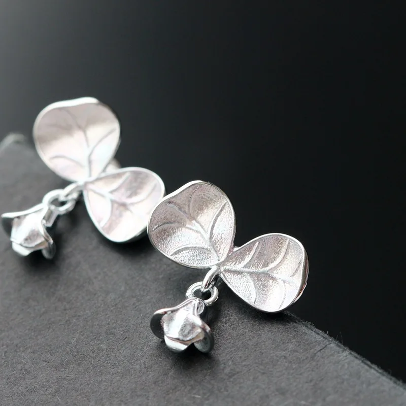 925 sterling silver earrings by hand Allergy leaves small petals tremella restoring ancient ways
925 sterling silver earrings by hand Allergy leaves small petals tremella restoring ancient ways