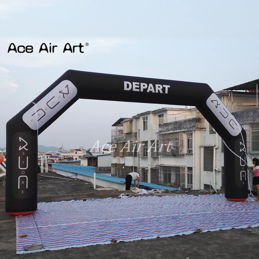 Whole black inflatable advertising arch, cheap inflatable start finish line archway with DEPART and ARRIVEE for France
Whole black inflatable advertising arch, cheap inflatable start finish line archway with DEPART and ARRIVEE for France