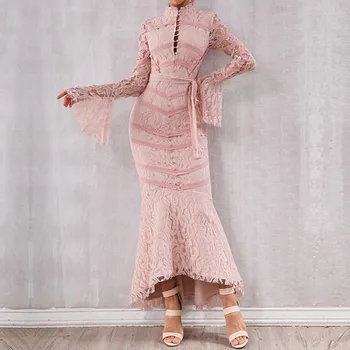 DressBird Women Autumn Winter Long Sleeve Bandage Bodycon Dress Vestidos Sexy Lace Midi Pink Black Celebrity Party Dress Vestido
DressBird Women Autumn Winter Long Sleeve Bandage Bodycon Dress Vestidos Sexy Lace Midi Pink Black Celebrity Party Dress Vestido